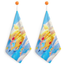 Serviettes de toilette Pikachu pour la salle de bain, serviettes en coton douces et absorbantes pour le visage, idéales pour le spa, la salle de