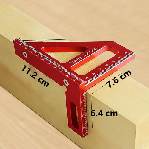 Χάρακας μέτρησης πολλαπλών γωνιών 3D, Χάρακας σχεδίασης γραμμών 4590, Κλίμακα - 2