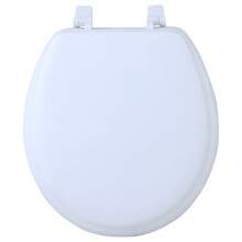 ACHIM Fantasia 17-Zoll Standard-WC-Sitz aus weichem Vinyl, weiß