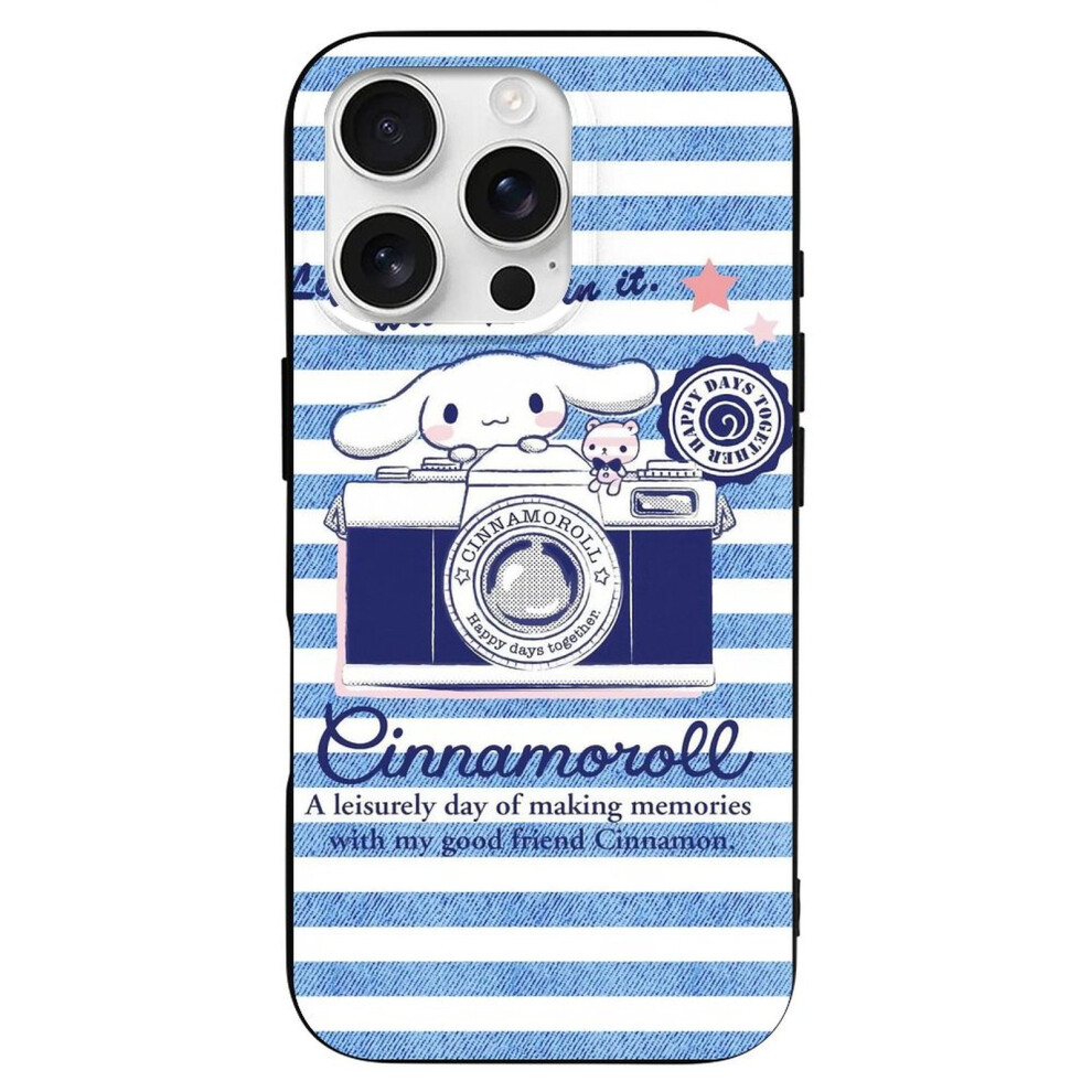Cinnamoroll Tpu Case For Iphone 16 Pro Â Slim Shockproof Anti-Yellowing Scratch-Resistant Wireless Charging Enhanced Grip -Style Black 9340258862021