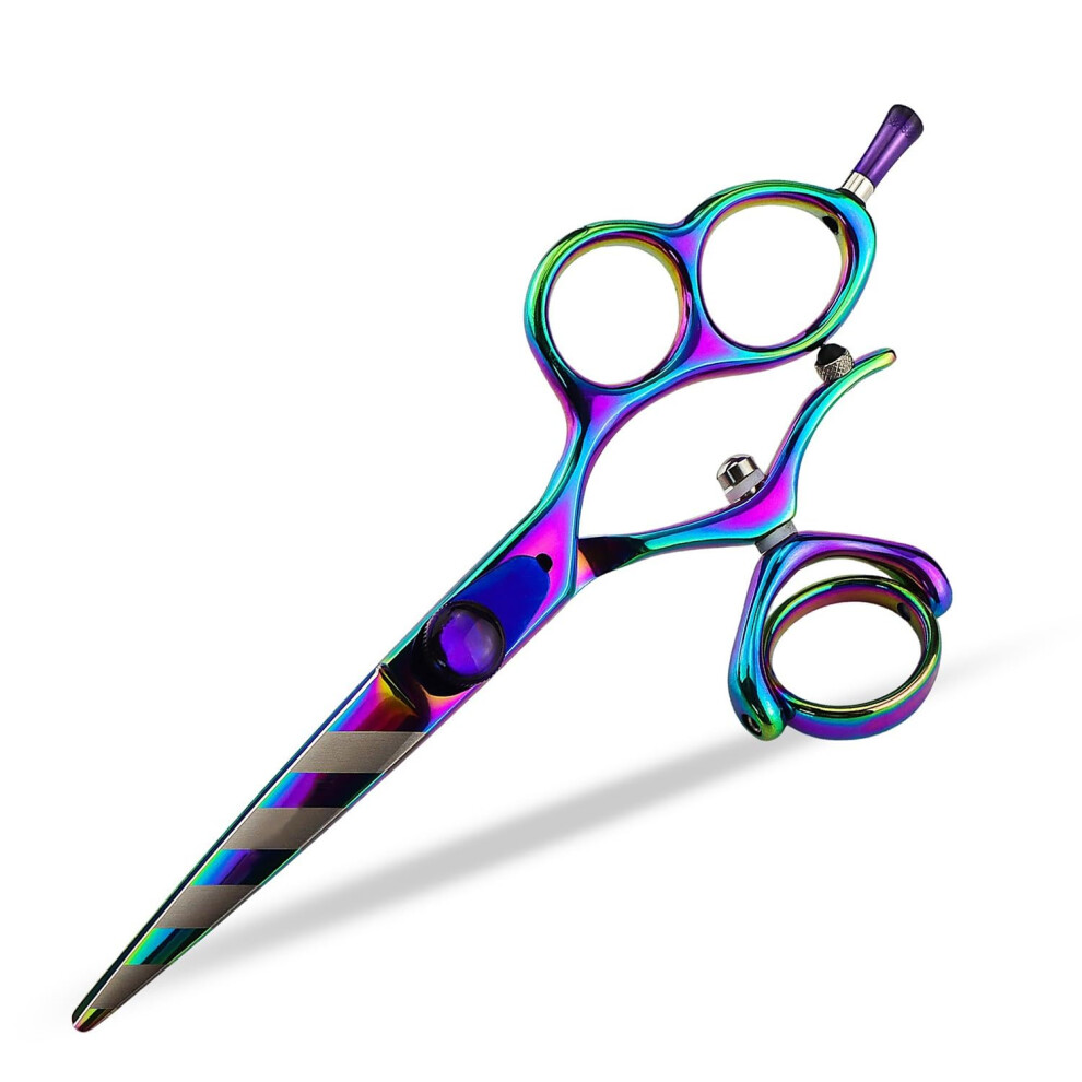 Hair Cutting Scissors 5.5' Ergonomic Swivel Thumb Japanese Stainless Steel Barber Shears