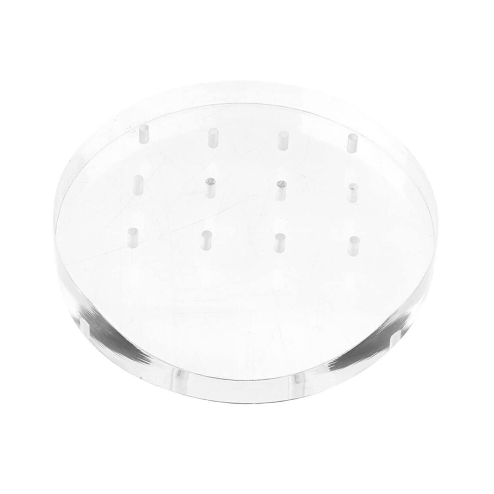 Nail Drill Bit Holder with Clear 12Hole Organizer for Quick Access in Nail Salons and Home Use