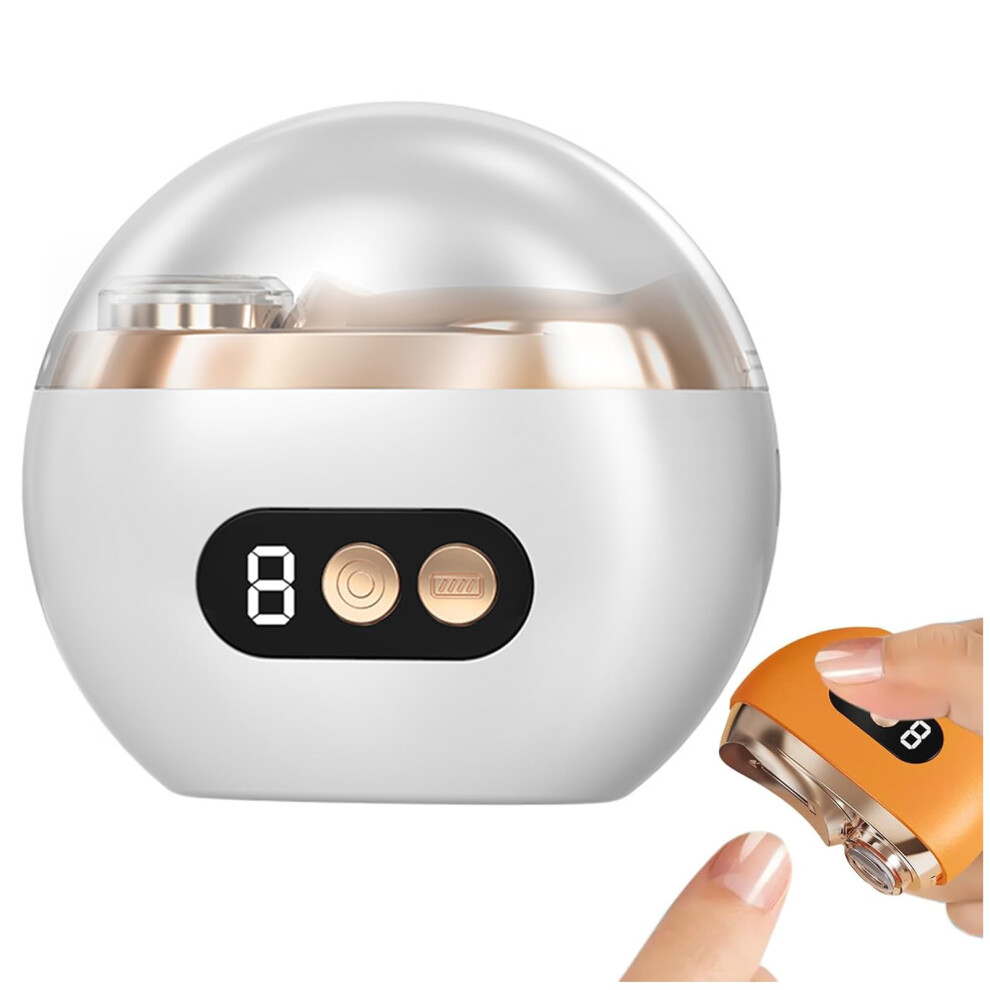 Light Electric Nail Clipper For Seniors With Led Quiet Rechargeable Automatic Nail Trimmer For Arthritis