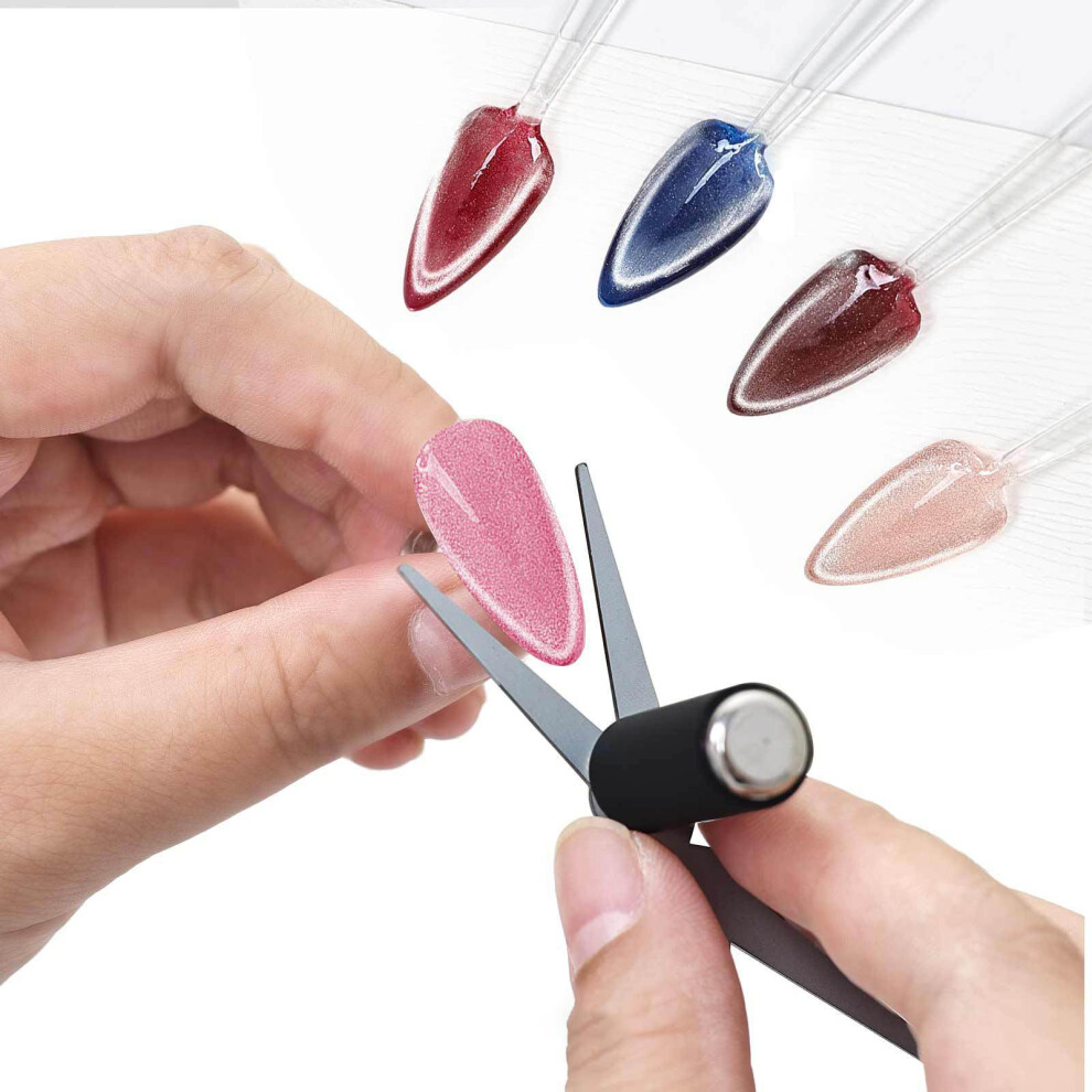 Cat Eye Nail Magnet Wand Double Head YShaped Magnetic Nail Art Tool for French Cat Eye Design