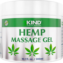 5kind Hemp Active Gel 300ml - High Strength Formula - Natural Hemp Massage Gel for Back, Muscles, Feet, Knees, Neck & Shoulders