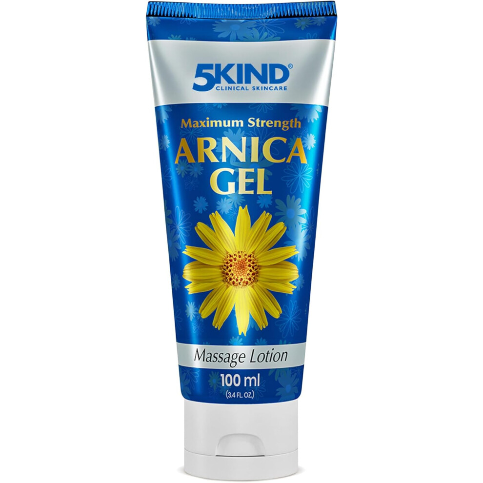 5Kind Maximum Strength Arnica Gel 100Ml - Fast Acting Arnica Gel For Bruising And Swelling - Intensive Montana Extract Bruise