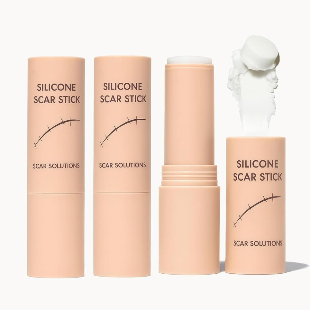 Scar Treatment Stick 60% Silicone with Centella and Vitamin E for Face and Body Scars, 2 Pack