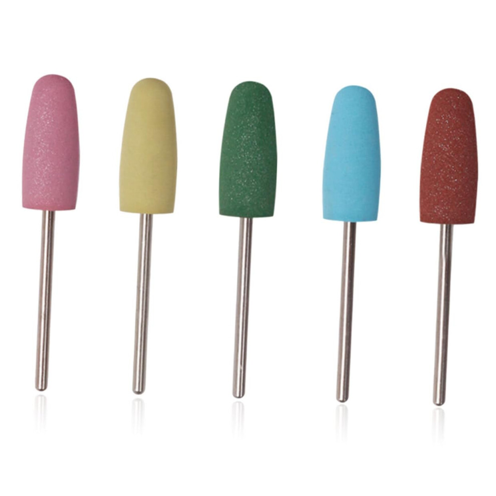 5Pcs Nail Drill Bits for Cuticle Cleaning and Polishing Professional Manicure Set