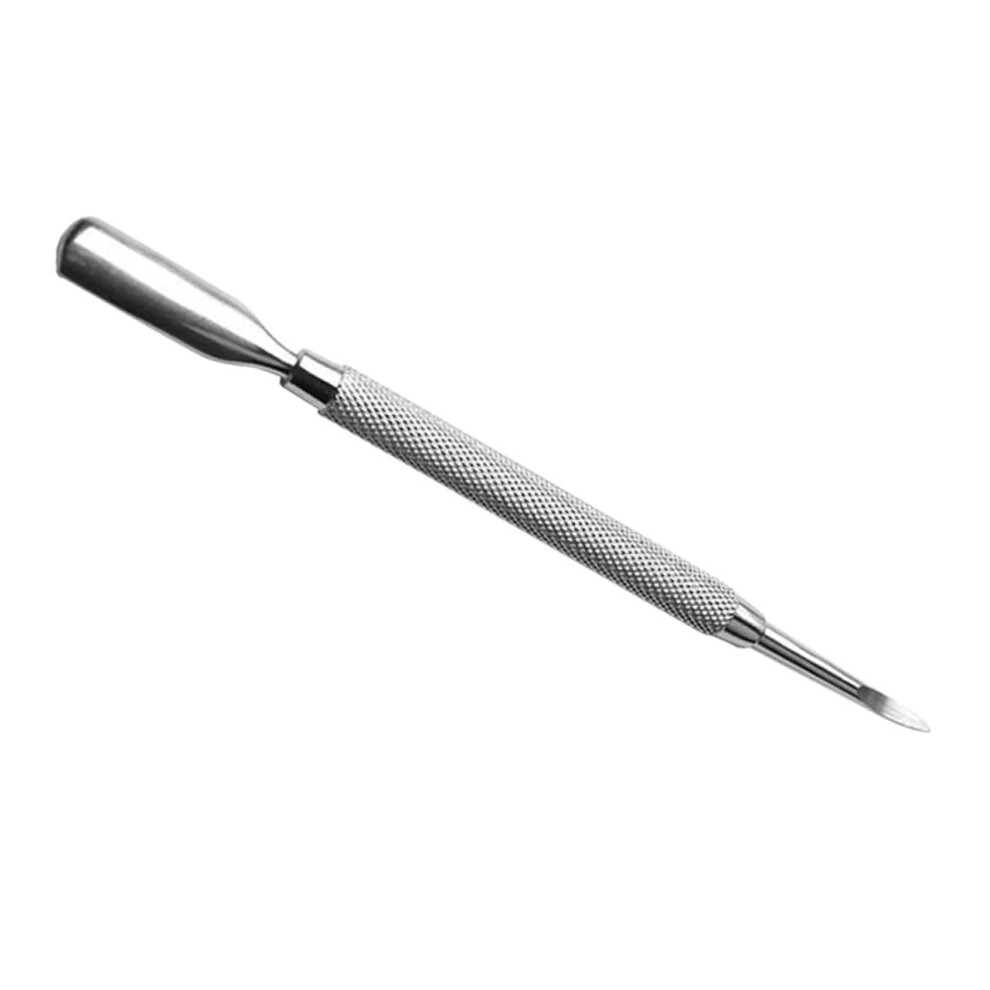 Cuticle Pusher Stainless Steel Spoon Shaped Dual End Nail Cuticle Remover for Professional Care