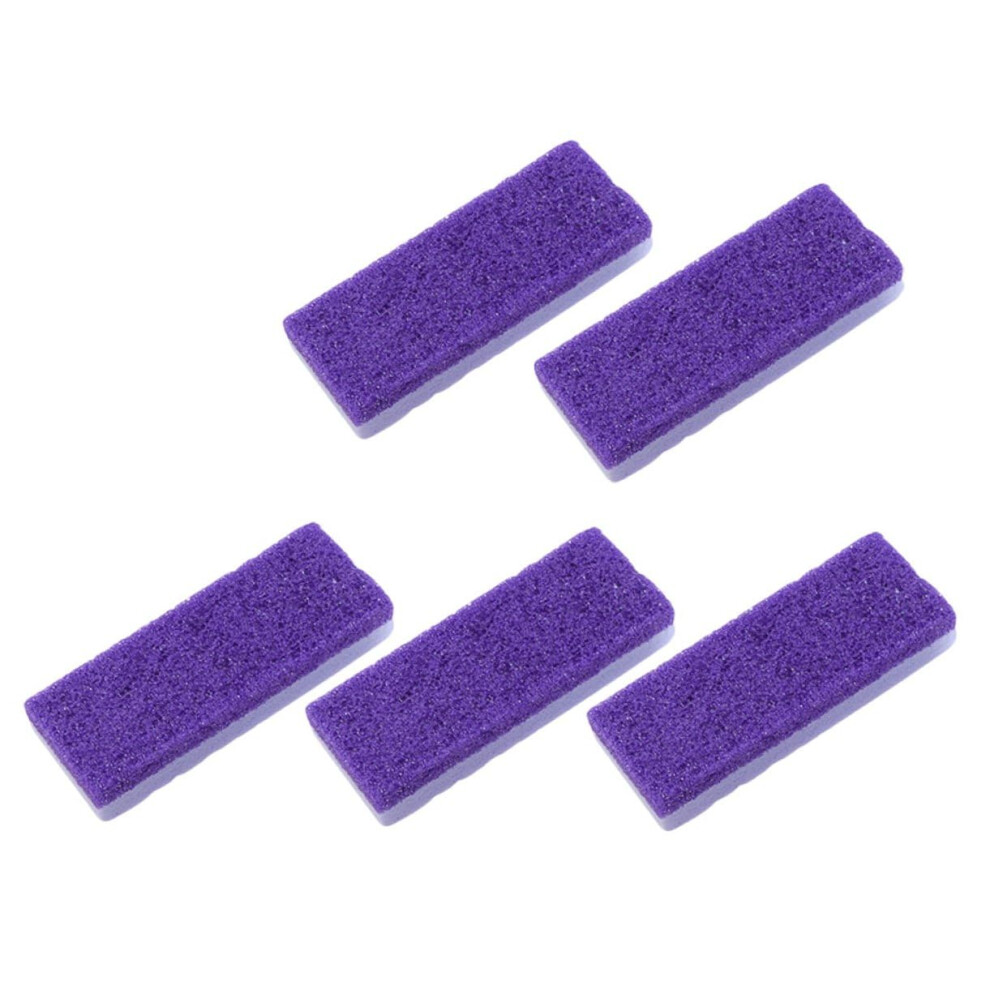 5Pcs DoubleSided Foot Pumice Stone Callus Remover with Ergonomic PU Grip for Heel  and Dead Skin Exfoliation