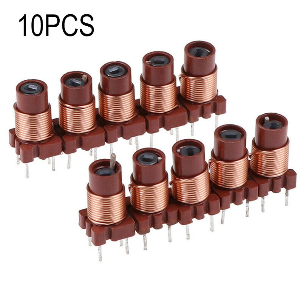 Dsh Inductance High-Frequency Ferrite Core Inductor Adjustable 10Pcs 12T 0.6Uh-1.7Uh 9048212128557