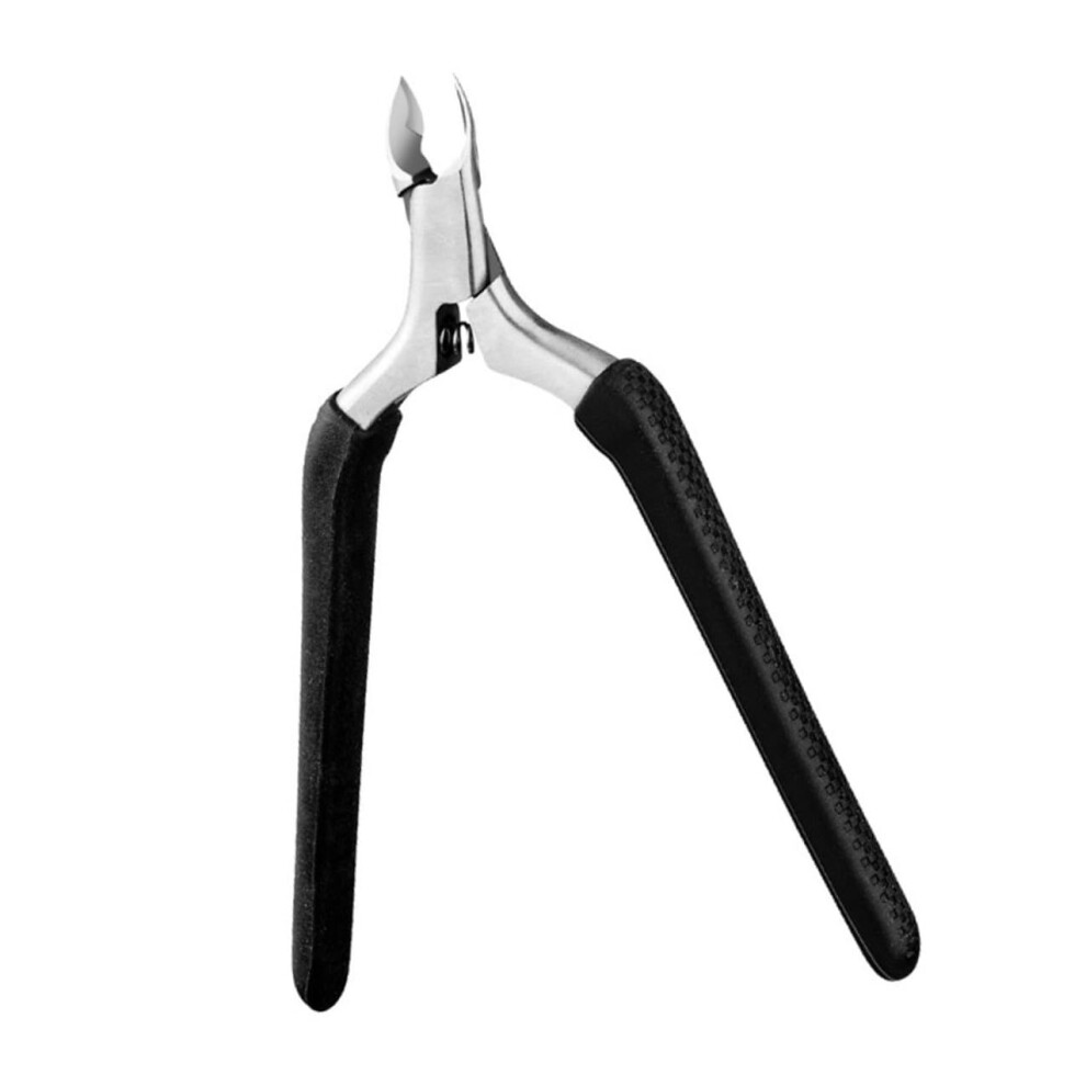Black Cuticle Nipper Stainless Steel With Antislip Handle For Precise Nail Care Manicure Pedicure