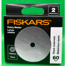 Fiskars Titanium Rotary Blade 60mm 1 Pack of 1 Piece