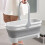 XIAOLE4.2gal/17L πτυσσόμενος κουβάς σφουγγαρίστρας με λαβή, εξοικονόμηση χώρου και 8