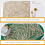 Eease SOLUSTRE Vintage Round Placemats (2pcs) Leaf Hollow Dining Table Coasters 5