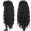 Long black wig with bangs 1