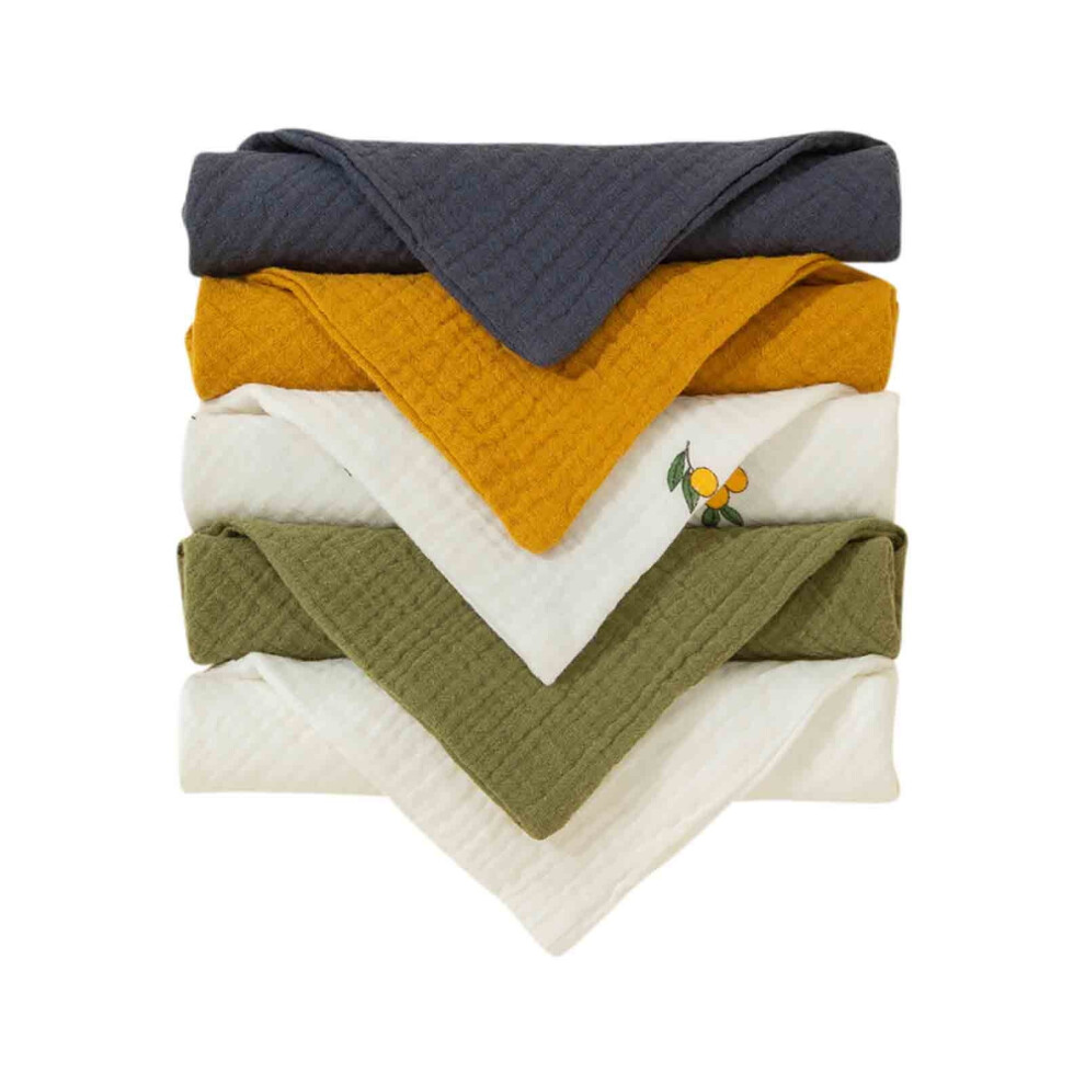 RBCKVXZ 5Pcs Baby Cotton Gauze Bib Set, Printed Baby Bibs for Drooling & Teething - Clearance Home Deals!