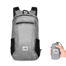 OBOSOE Hiking Backpack for Men Women Foldable Daypack Storage Bag Portable Ultralight Camping Backpack Waterproof Travel Bag(1 Pack,gray)