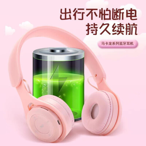 Nytt Y08 hodemontert Bluetooth-headset Macaron sammenleggbart Bluetooth-headset 2