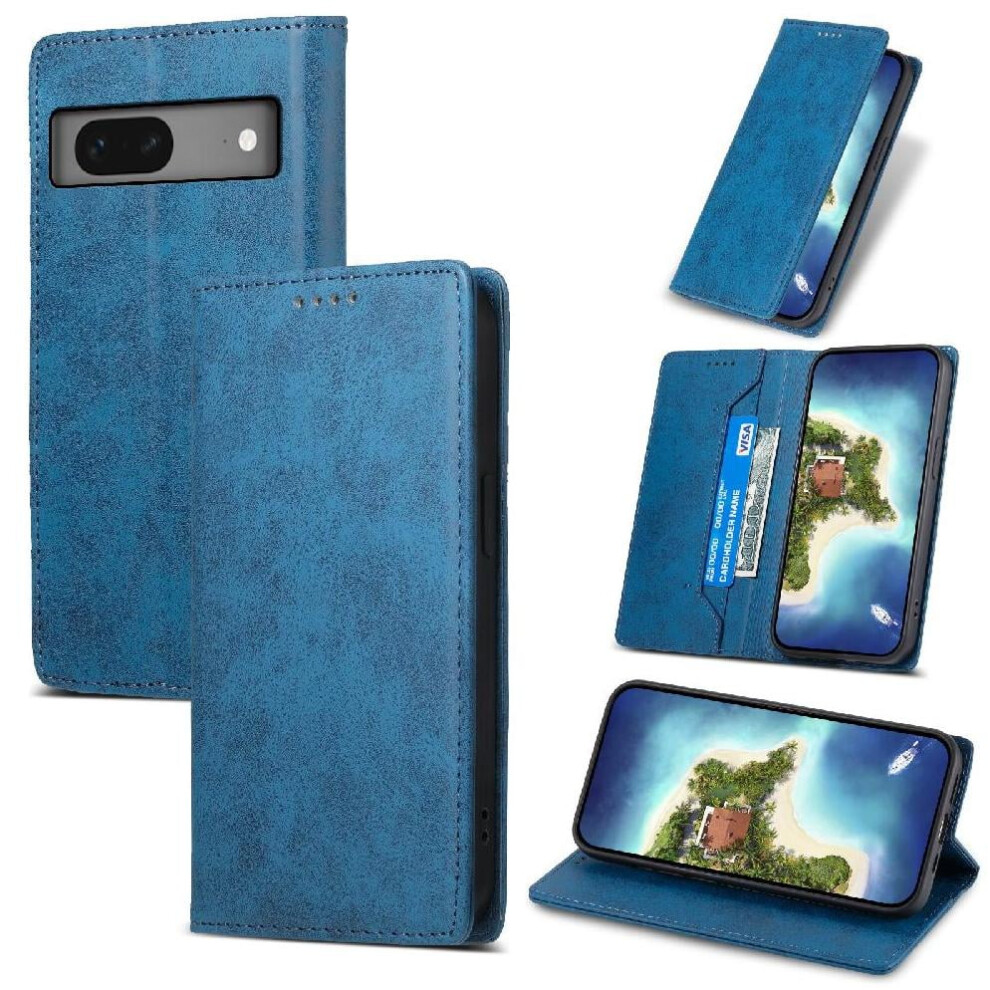 Flip Case For Google Pixel 7 Card Slot Business Casual Kickstand Tpu Shockproof 9048212131540