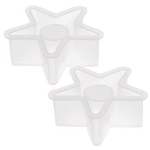 Silikonform ljusstake, 2 delar Halloween silikonformar gjutformar ljusstake DIY silikon, silikonform stjärnor, gjutform ljus