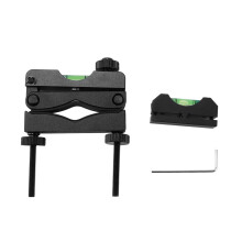 Kit de nivelación de mira con sistema profesional de nivelación de retícula, kit de mira telescópica, abrazadera de cañón ajustable,