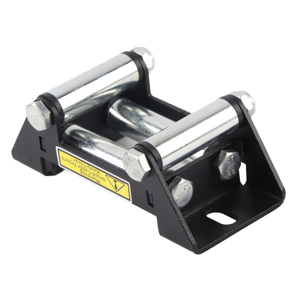 Roller Fairlead For Atv Utv Winches, Utv Wide Roller Fairlead Smooth Operation Heavy Duty Iron Construction, Universal Fit Winch Cable Guide With 9340959109920