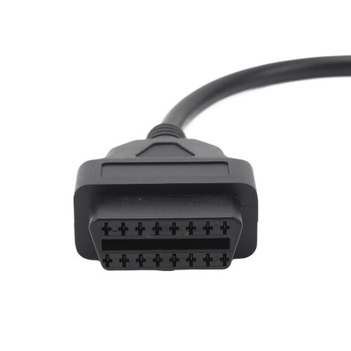 Câble d'extension OBDII compact et robuste pour applications professionnelles.