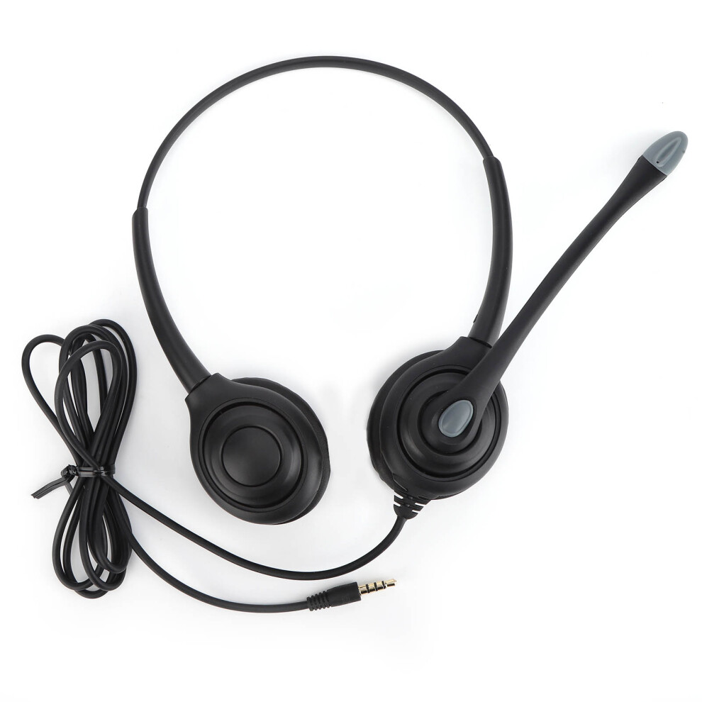 Quick Disconnect Headset With Microphone, Adjustable Headband For Universal Fit, Super Durable Monaural Headset With Noise Canceling Microphone, 9358999154589