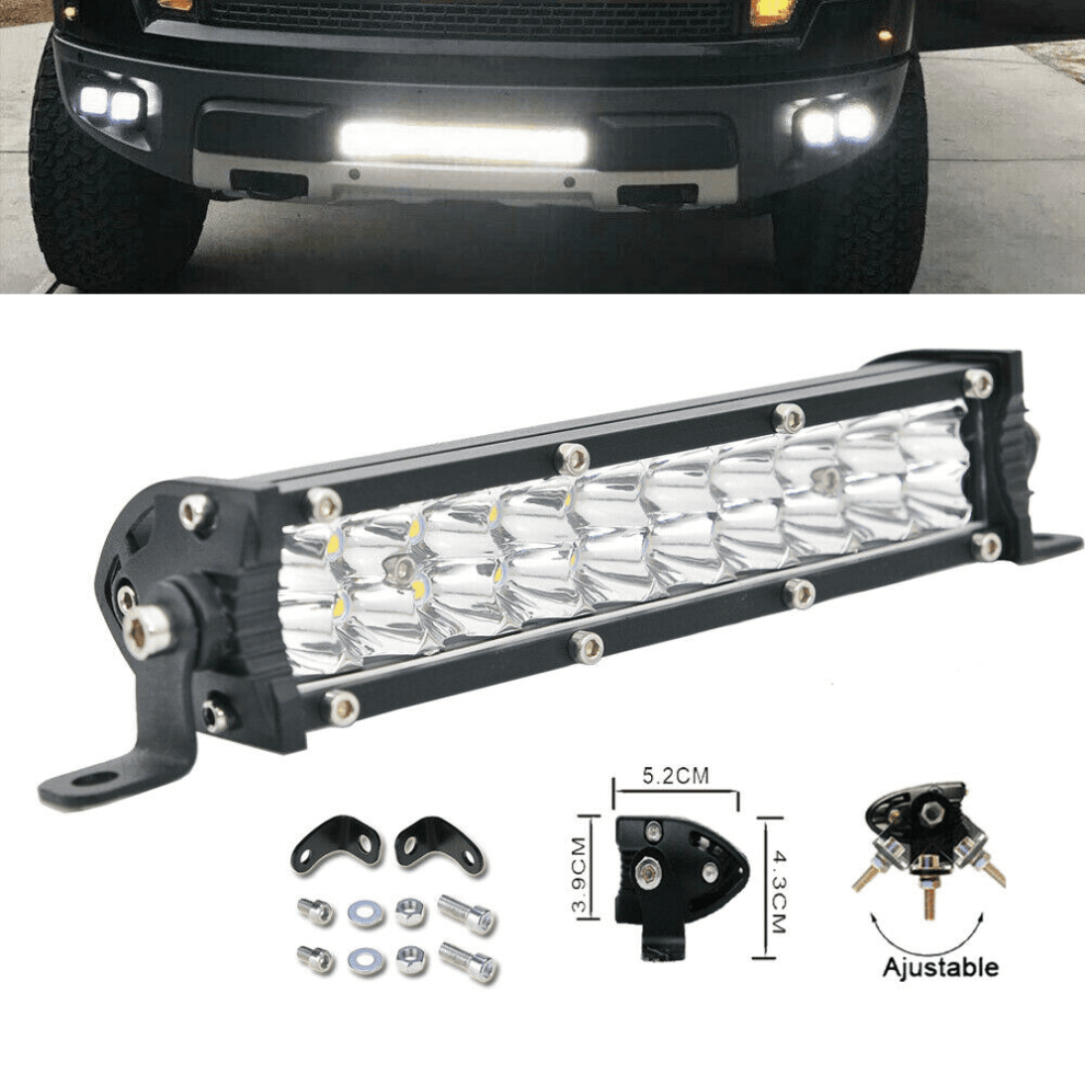 Offroad Driving For Trucks And Suvs, Super Bright 20 Inch Led Bar With Dual Row Spot And Flood, High-Intensity Waterproof Light 9358999158518