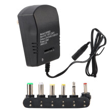 Geavanceerde universele AC/DC-adapter, voeding/lader met instelbare uitgangsspanning voor elektronica (brandwerende behuizing, warmteafvoer)