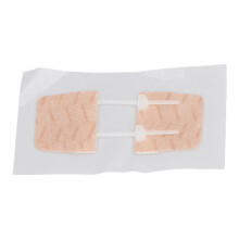 Cerotto per la chiusura delle ferite con Zip Stitch, tessuto non tessuto, 4x8cm, 2 fibbie
