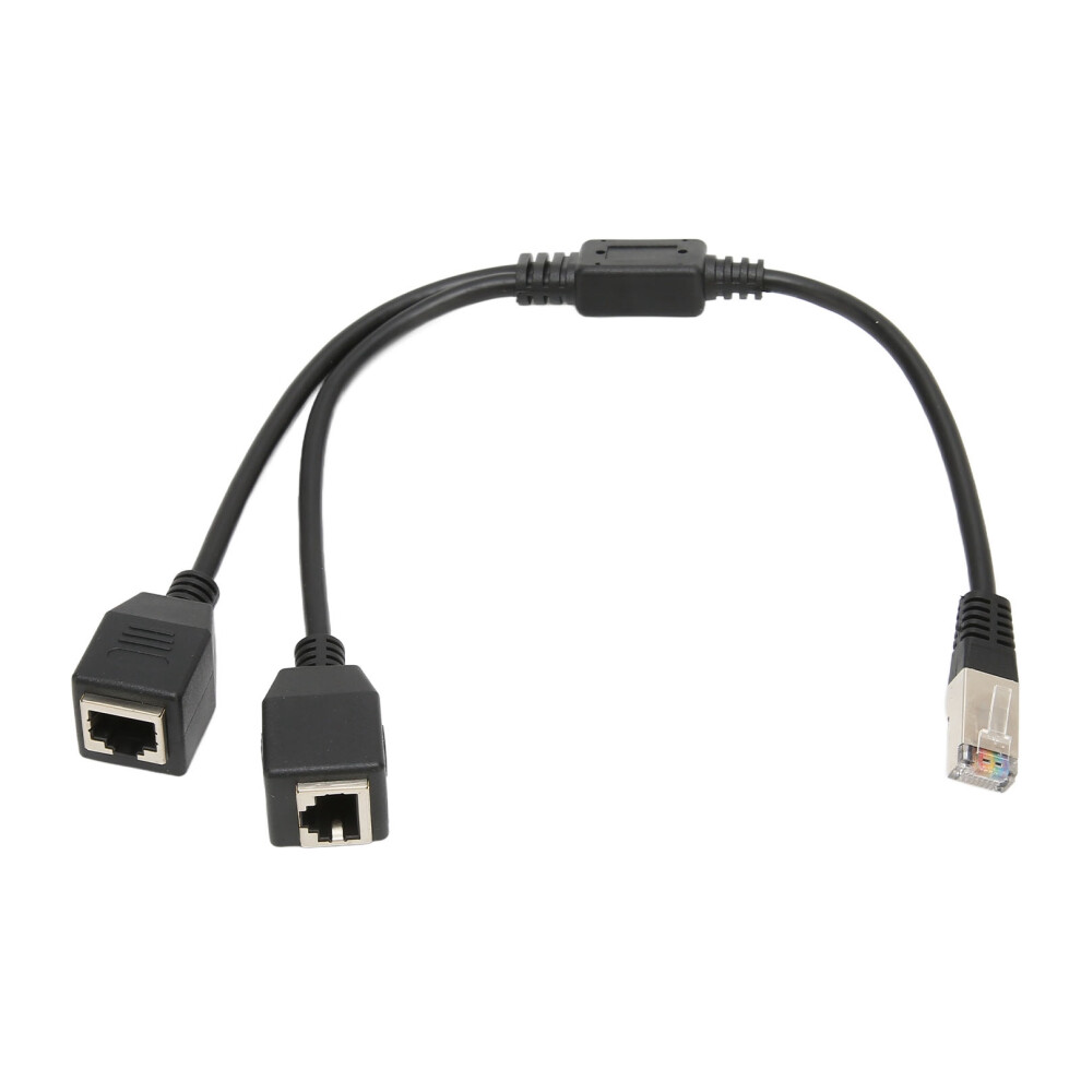 Rj45 Ethernet Splitter, 1 Male To 2 Female Lan Ethernet Splitter With Stable Transmission And Anti Interference Design, Suitable For Cat5 Cat6 Cat7, 9340959112968