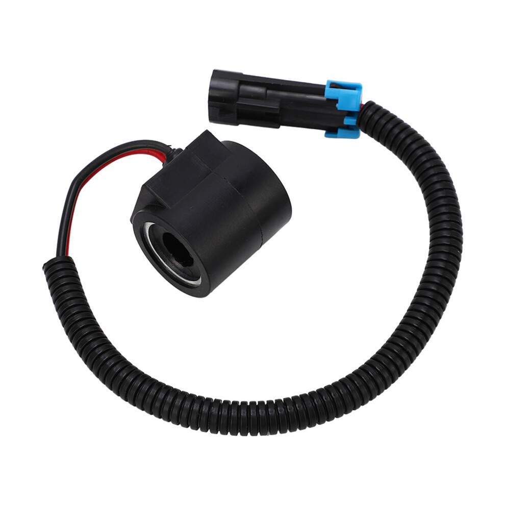 Replacement Solenoid Valve Coil 12V, Compatible Solenoid Valve Coil With 1/2In Connector, For Bobcat Excavators And Skid Steer Loaders, 9009791696974