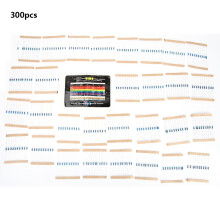 Kit d'assortiment de résistances à film métallique, ingénierie de précision à 1 % de tolérance, gamme de 10 à 1 MΩ, 1/4 W. Sélection