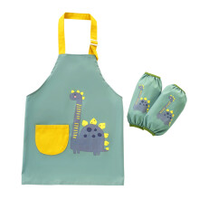 Grembiule per bambini con tasche e 2 maniche, grembiule regolabile, grembiule impermeabile per bambini, grembiule da pittura per bambini a scuola dai