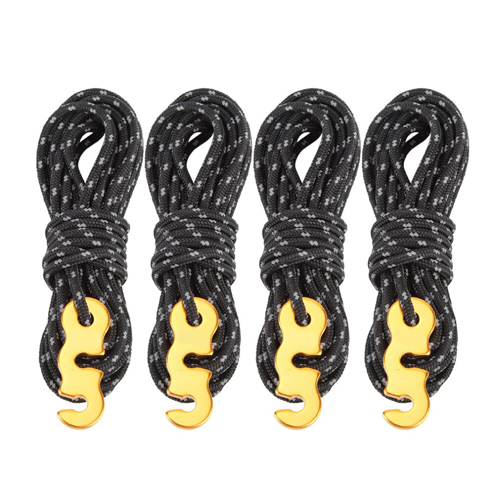 High-Strength Lightweight, Adjustable Length, Aluminum Alloy Guy Line, Durable Nylon Core Reflective Design For Outdoor Activities, Night Visibility 9358999155678