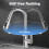Kitchen Faucet with Pull Down Sprayer, Pull Down Sprayer High Arc Spout Single Handle Design for Kitchen Sink, Matte Black Finish Stainless Steel 4