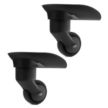 1 par de ruedas para maleta, kit de reparación de ruedas de repuesto para maletas, ruedas giratorias de 360 grados, ruedas resistentes.