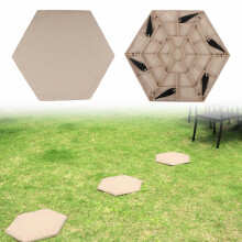 Sonderangebot! Dekorative Steine, Trittsteine für Haus und Garten, Trittsteine aus Kunststoff (Sechsecke, Kreise, Quadrate, Beige, Cyan)