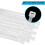 Requisitos para cabos brancos: 100 abraçadeiras de nylon resistentes de 250 mm x 3,6 mm com 25 cm de comprimento (10 polegadas) de comprimento. 3