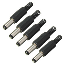 5 stuks 5,5 mm x 2,5 mm mannelijke DC-voedingsstekkeradapter