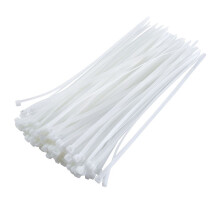 Liquidation d'accessoires pour la maison Tahtuvzn ! Lot de 100 attaches de câble en nylon blanc, résistantes aux intempéries, 0,19 x 11,81 po