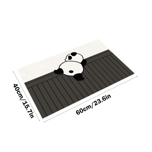 Χαριτωμένο χαλί μπάνιου Panda Diatom Mud, αντιολισθητικό και απορροφητικό νερού 2