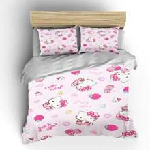 Hello Ki-tty tegneserie baby sengetøj sæt japansk børnesæt kingsize amerikansk twin voksen sengetæppe soveværelse quilt