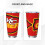 Θερμός από ανοξείδωτο ατσάλι KC Chiefs με θέμα την ομάδα ποδοσφαίρου 20oz με καπάκι και 3