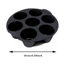 Pünktliche Lieferung!! Silikon-Muffinform, Antihaft-Kuchenform, Backblech, Küchenbackform, Zubehör für 3,5-5,8-Liter-Heißluftfritteusen