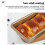 Forma de pão SANAG, antiaderente, em aço carbono, para torradas, ideal para cozinha e padaria, 23 cm (9 polegadas), dourada, retangular. 6