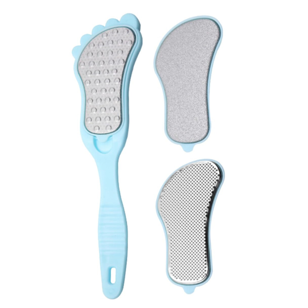 Sky Blue Ergonomic Foot File And Callus Remover For Dead Skin Removal Heel Scraper Pedicure Tool
