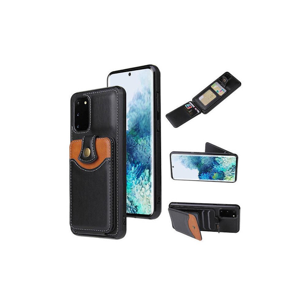 Compatible With Samsung Galaxy S20 Fe - Practical Stylish Case With Card Holder Black 9448196890516